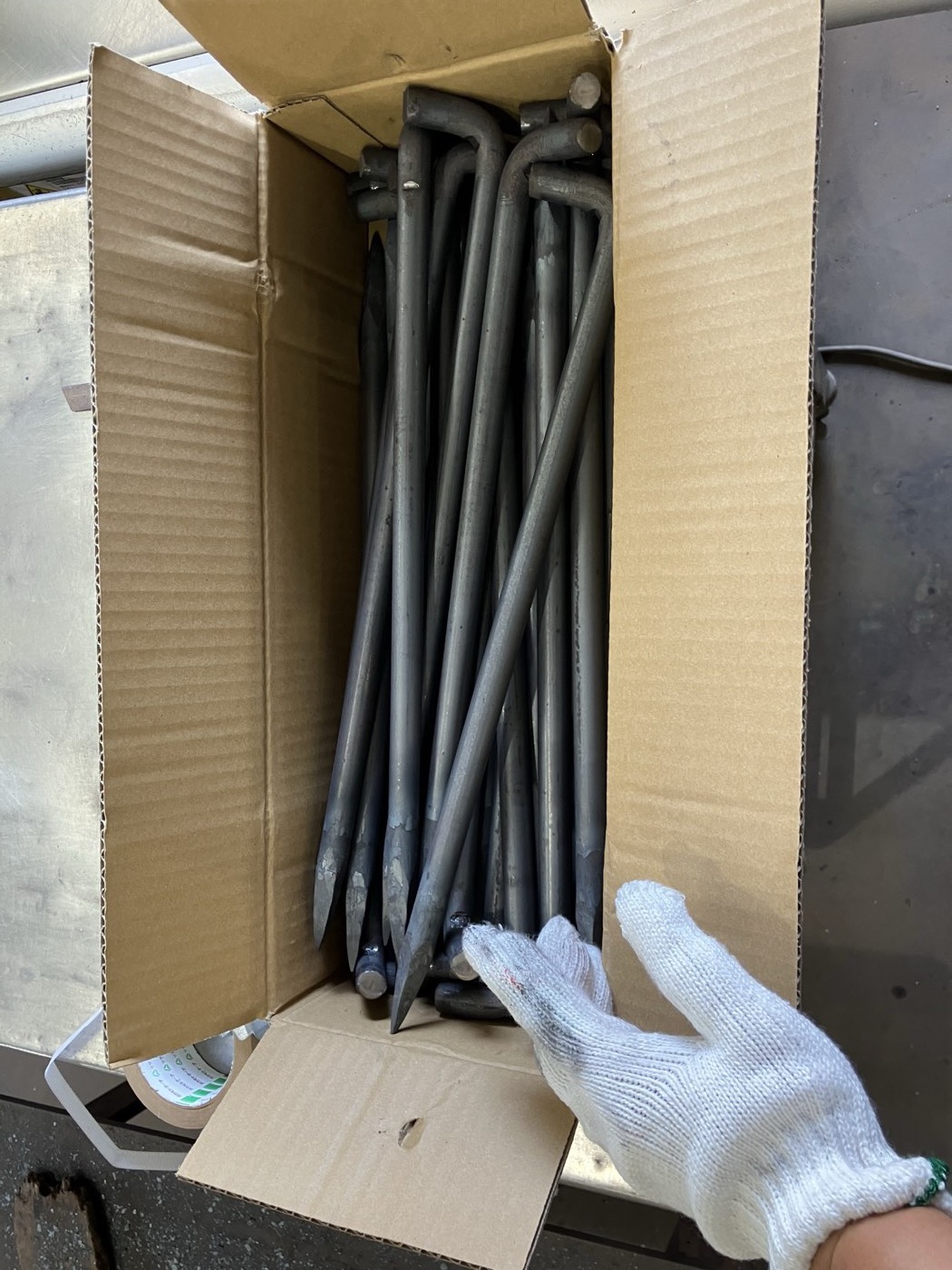 規格ごとに梱包された製品